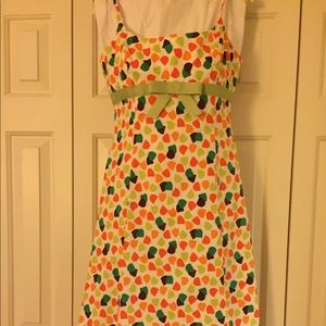 Shoshanna multicolored tulip print sundress